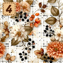Autumn Heirloom collection- 2 sizes vinyl sheets-20 designs available