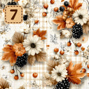 Autumn Heirloom collection- 2 sizes vinyl sheets-20 designs available