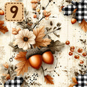 Autumn Heirloom collection- 2 sizes vinyl sheets-20 designs available
