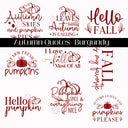 Autumn Quotes Collection UV DTF Decal Sheets- 5 Colors