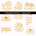 Autumn Quotes Collection UV DTF Decal Sheets- 5 Colors
