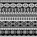 Aztec Borders white UV DTF Decal sheet