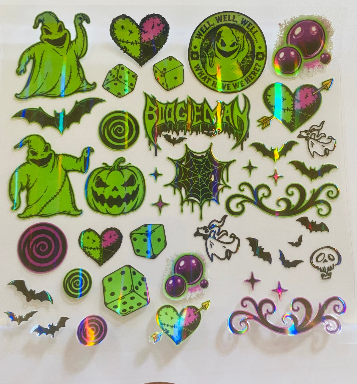 #163 oogie torn pages holographic ( 3 variants )