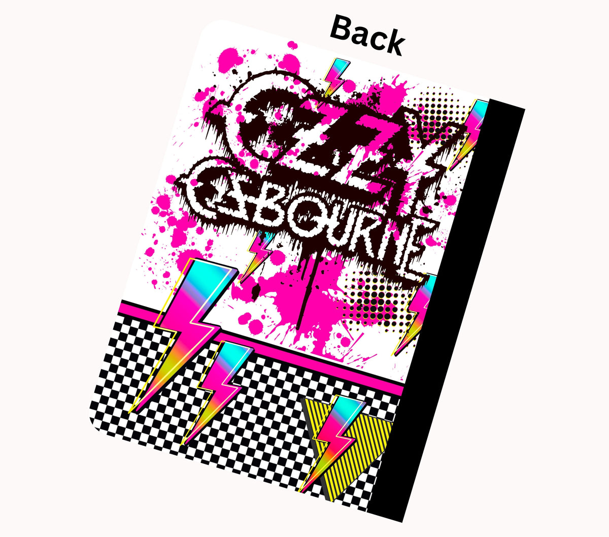 Ozzy vinyl composition notebook wrap