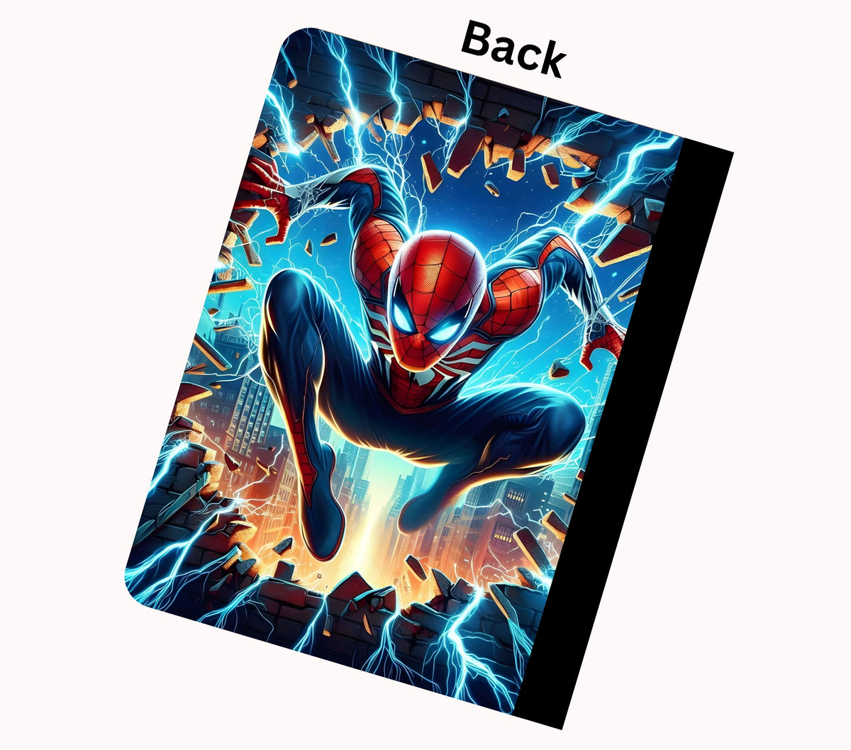 Spidey vinyl composition notebook wrap