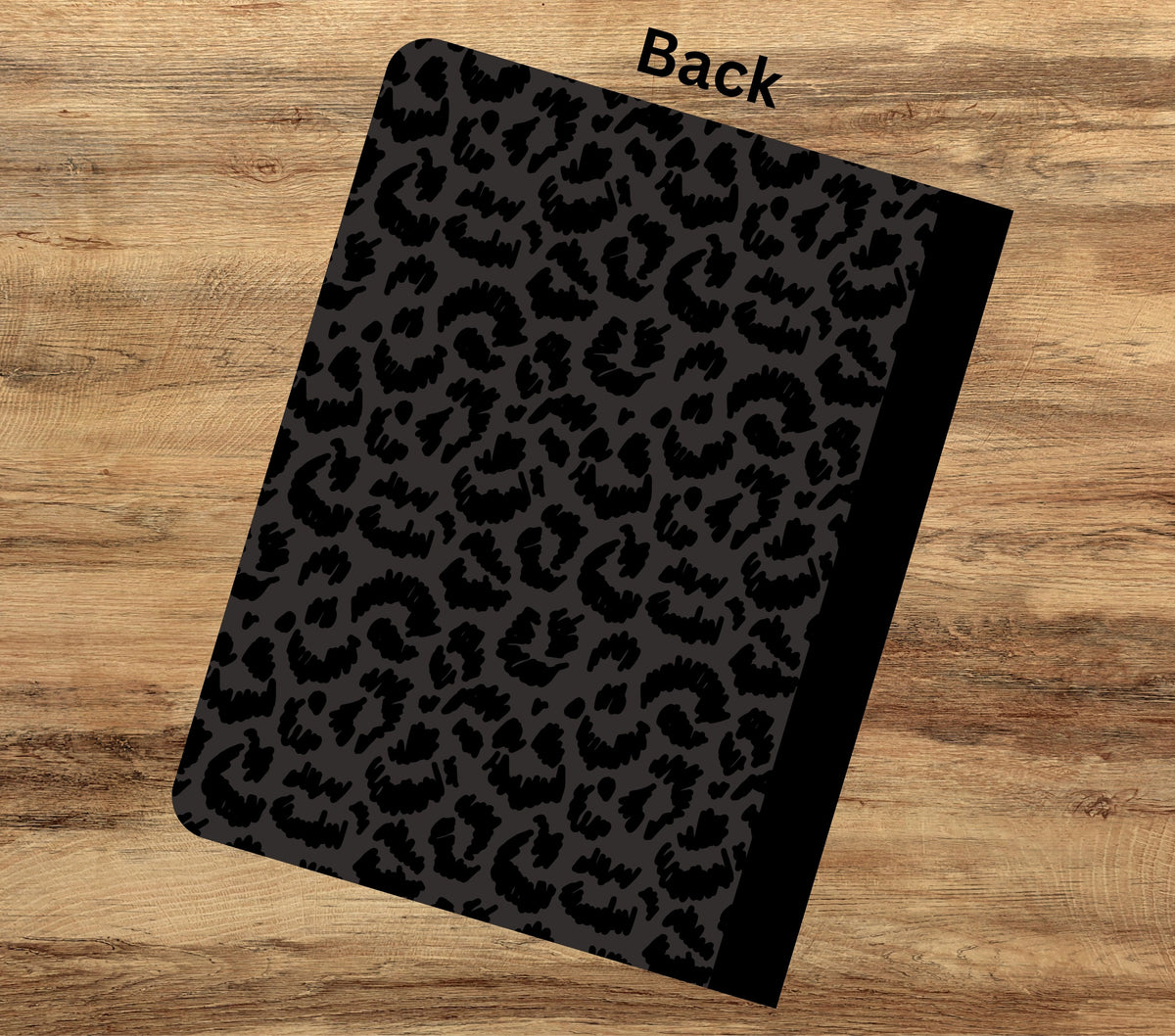 Dance Mode Black Leopard vinyl composition notebook wra