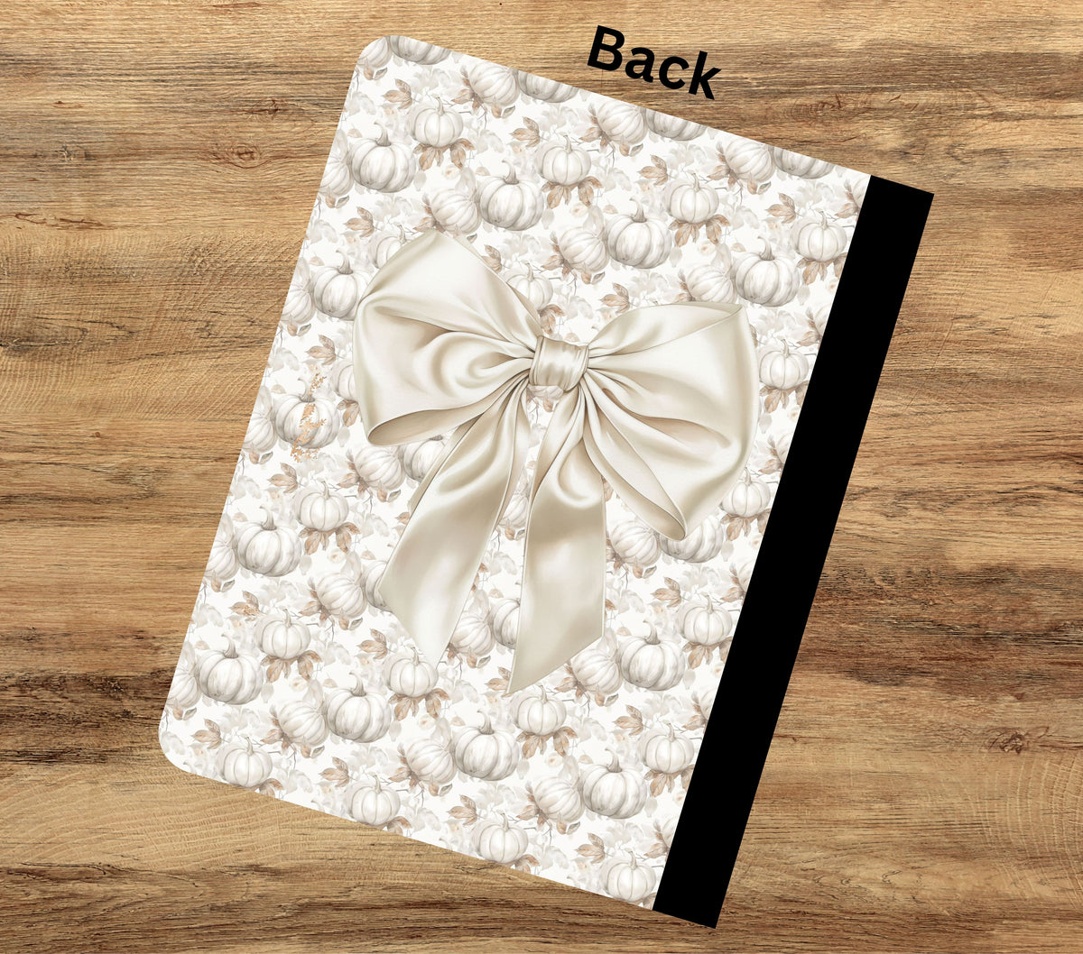 Fall Vibes Puppy vinyl composition notebook wrap