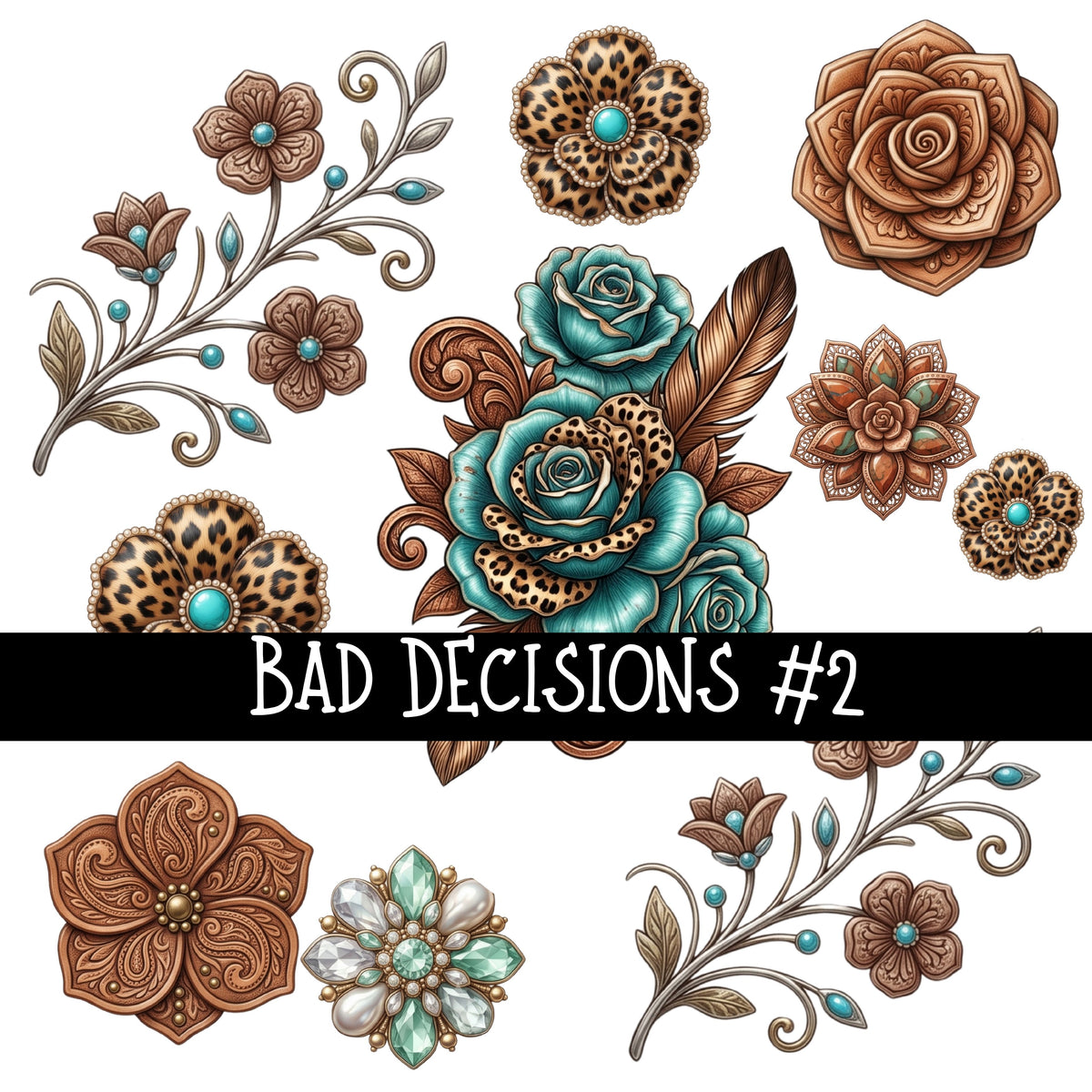 Bad Decisions UV DTF Decal sheets 2 Designs available