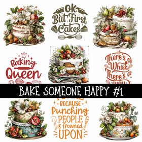 Bake someone happy Collection UV Decal sheets 2 to choose from