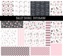 Ballet UV DTF Doodle Patchwork Set
