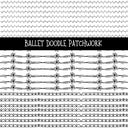 Ballet UV DTF Doodle Patchwork Set