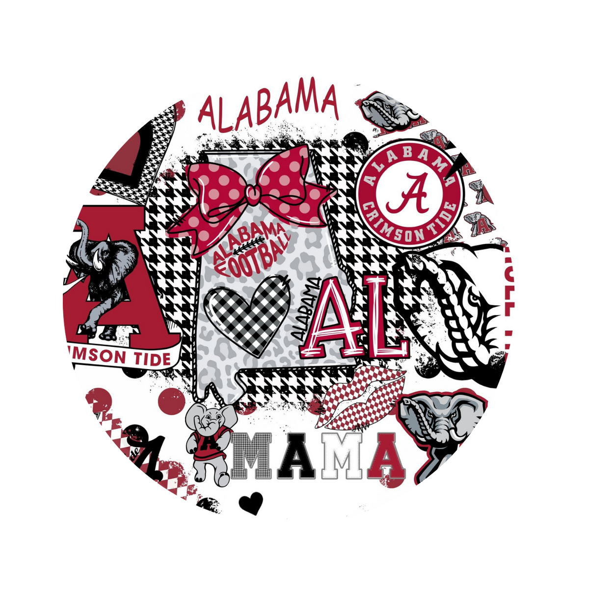 Bama Tumbler Butt UV DTF Decals 5 Sizes