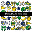 Banana Ball UV DTF Decal sheets 13 Designs available