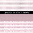 Baseball and Bows Doodle Patchwork Set