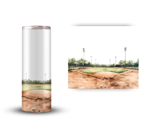 baseball field vinyl Tumbler wraps