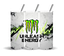 Monster white vinyl tumbler wraps