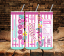 Cotton Candy vinyl tumbler wraps