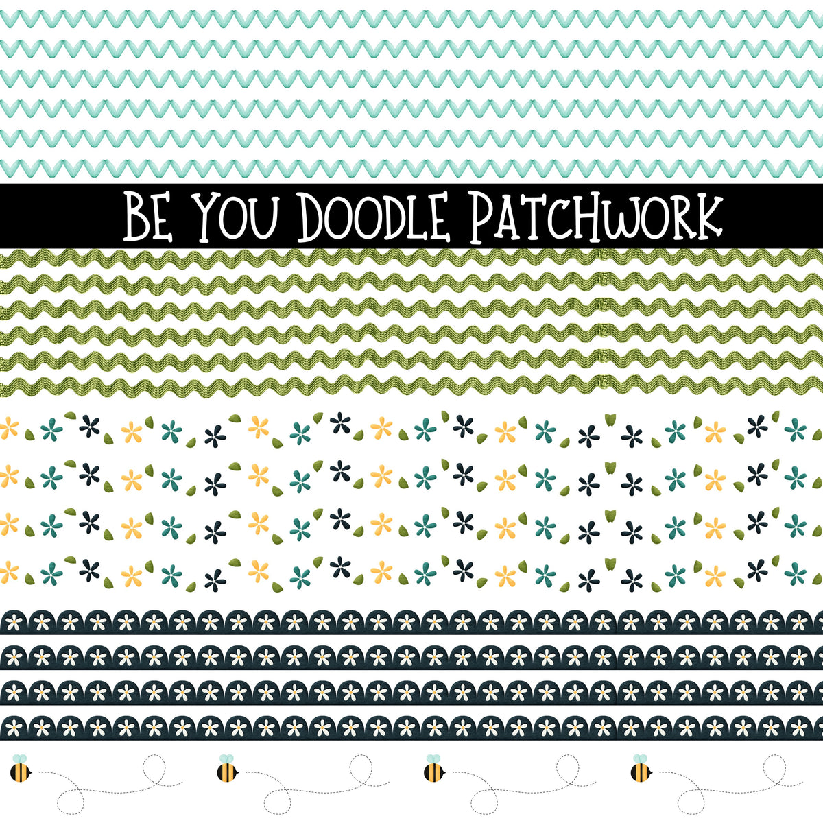 Be You Doodle Patchwork Set
