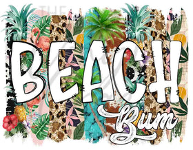 Beach Bum UV DTF Decal