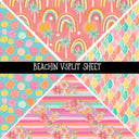 Beachin precut Vsplits 12x12 vinyl sheet