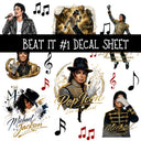 Beat it UV DTF Decal sheets 7 Designs available
