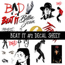 Beat it UV DTF Decal sheets 7 Designs available