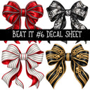 Beat it UV DTF Decal sheets 7 Designs available