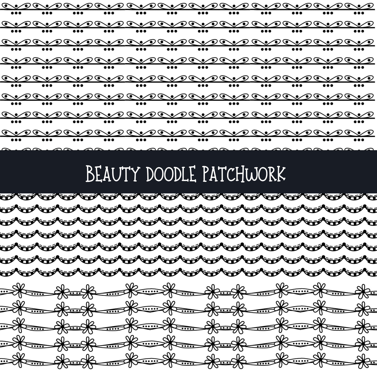 Beauty Doodle Patchwork Set