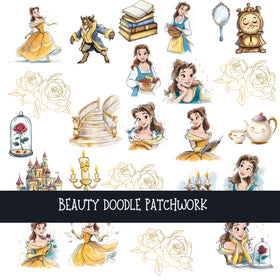 Beauty Doodle Patchwork Set