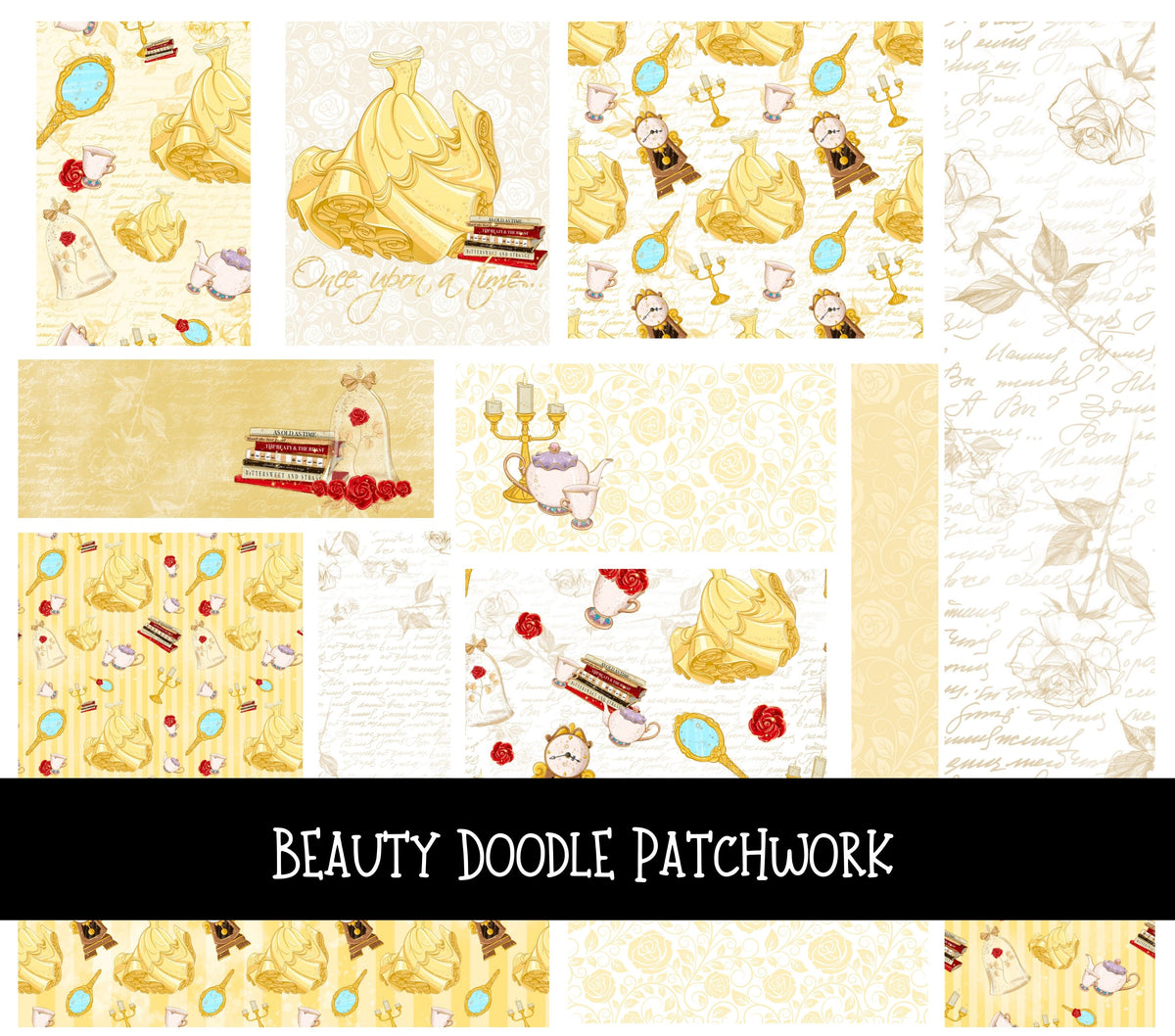 Beauty Doodle Patchwork Set