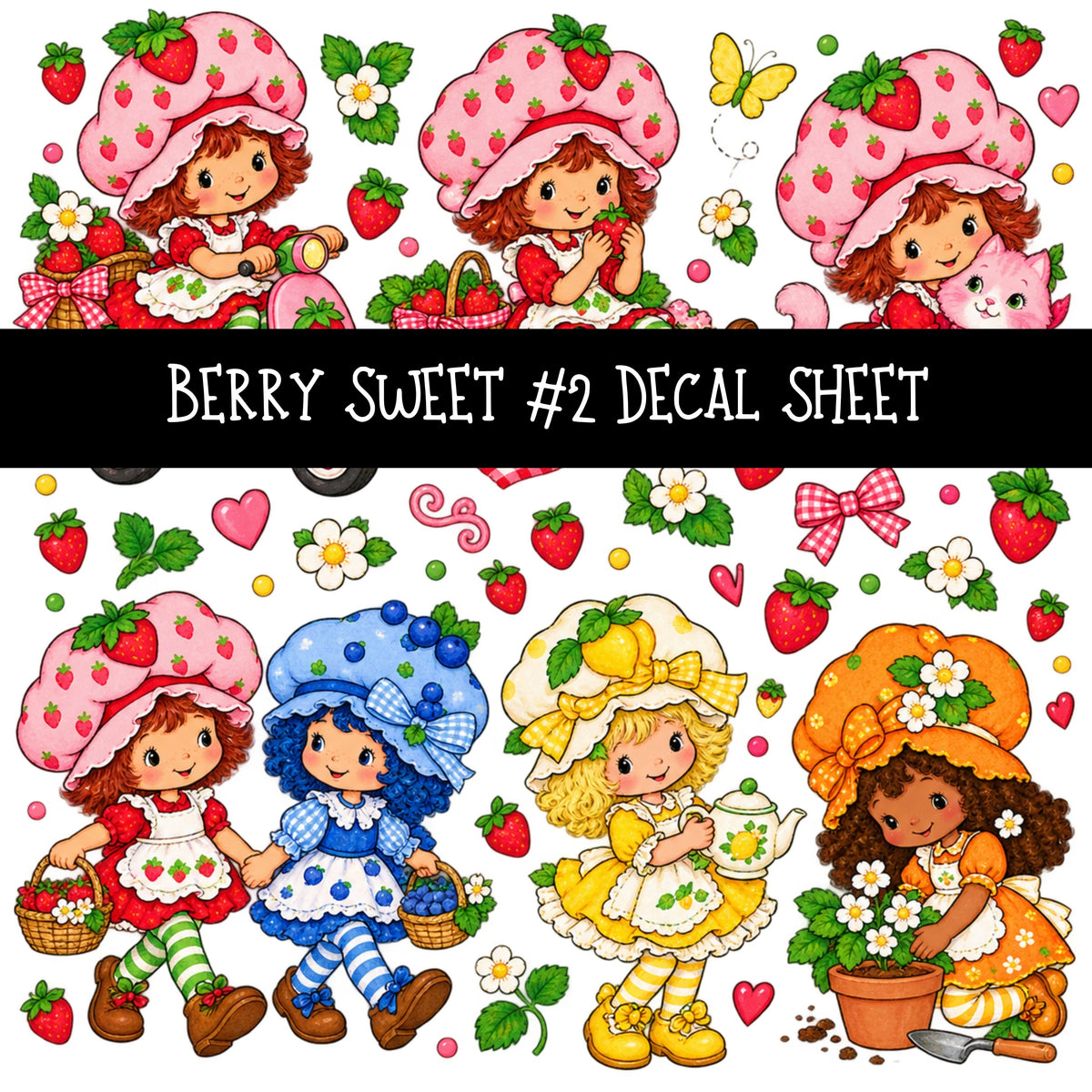 Sweet Pattern Days Berry Sweet UV DTF Decal sheets 11 Designs available – Kraft Craze