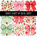 Berry Sweet UV DTF Decal sheets 11 Designs available