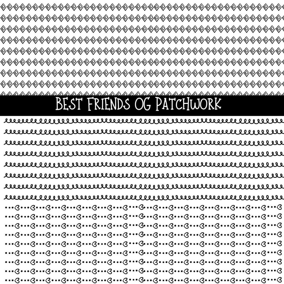 Best Friends OG Doodle Patchwork Set