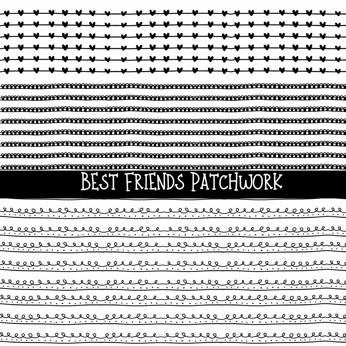 Best Friends Leopard Doodle Patchwork Set