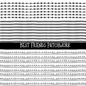 Best Friends Leopard Doodle Patchwork Set