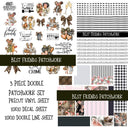 Best Friends Leopard Doodle Patchwork Set
