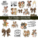Best Friends Leopard Doodle Patchwork Set