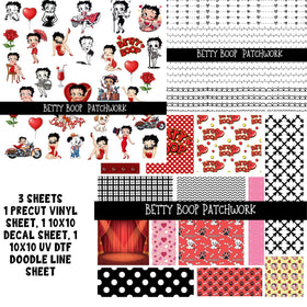 Betty Boop Doodle Patchwork Set