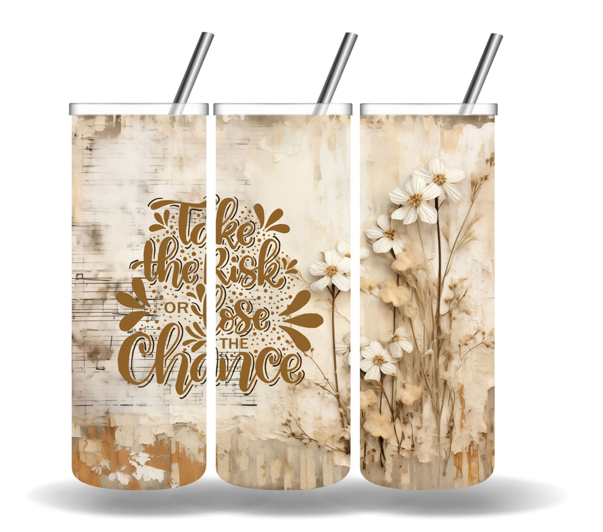 Take the risk vinyl tumbler wraps