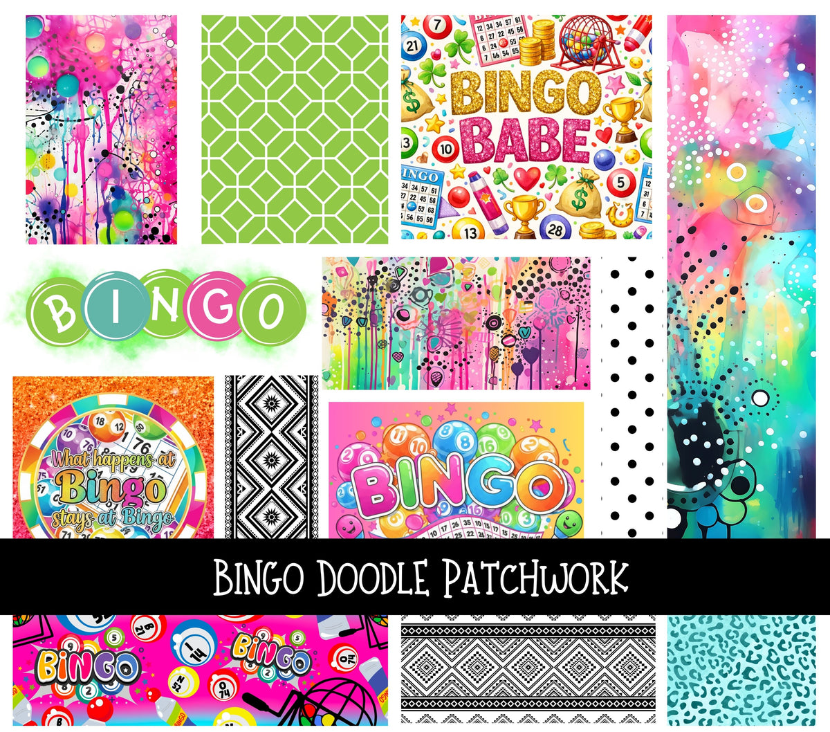 Bingo Doodle Patchwork Set