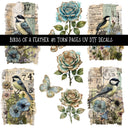 Birds of a Feather Torn Pages UV DTF Decal sheets 3 designs available