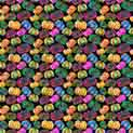 Black Background Colorful Pumpkins Adhesive Vinyl