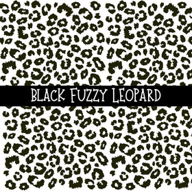 Fuzzy Leopard UV DTF Decal sheets 8 color Options