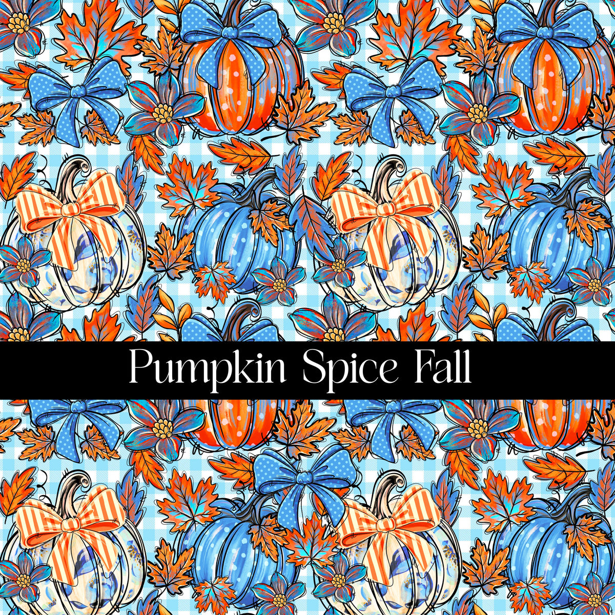 Pumpkin Spice Fall 12x12 vinyl sheet