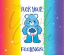 Naughty Bears 20 or 30 oz Skinny Adhesive Vinyl Wrap