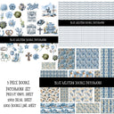Blue Western Doodle Patchwork Set