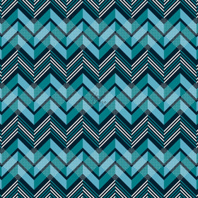 Blue And White Tangram - Adhesive Vinyl