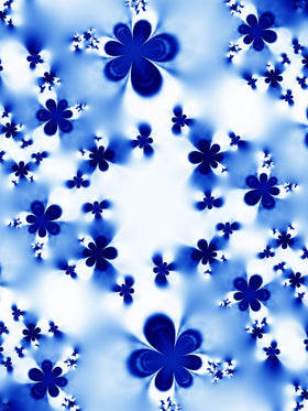 Blue Flower - Adhesive Vinyl Wrap