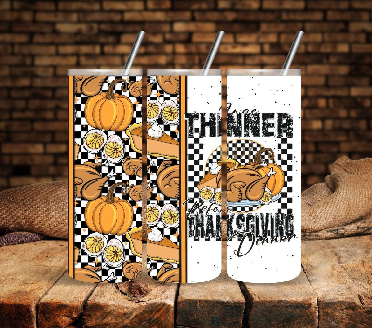 Thinner before Dinner Tumbler wraps