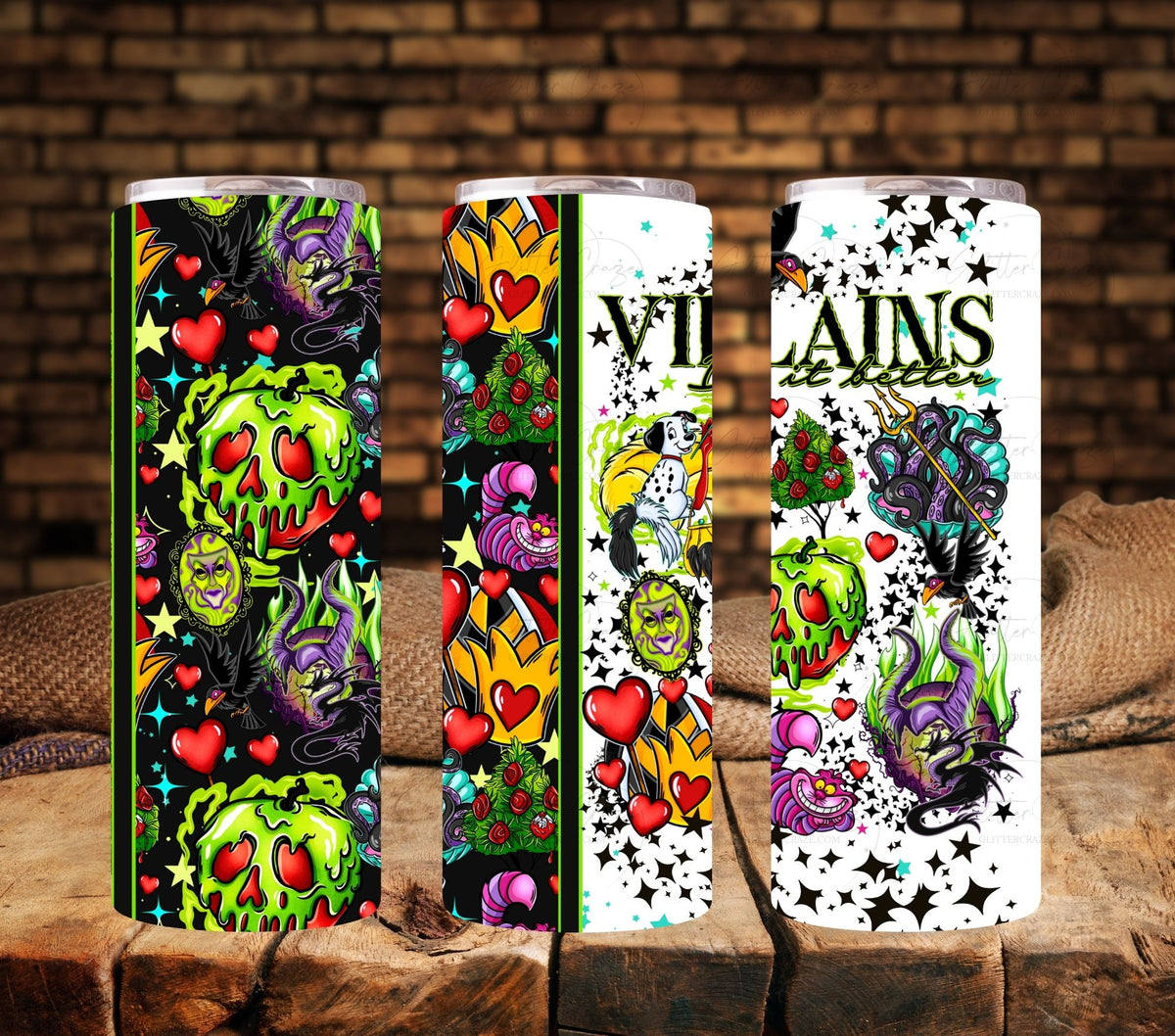 Villains do it better tumbler wraps